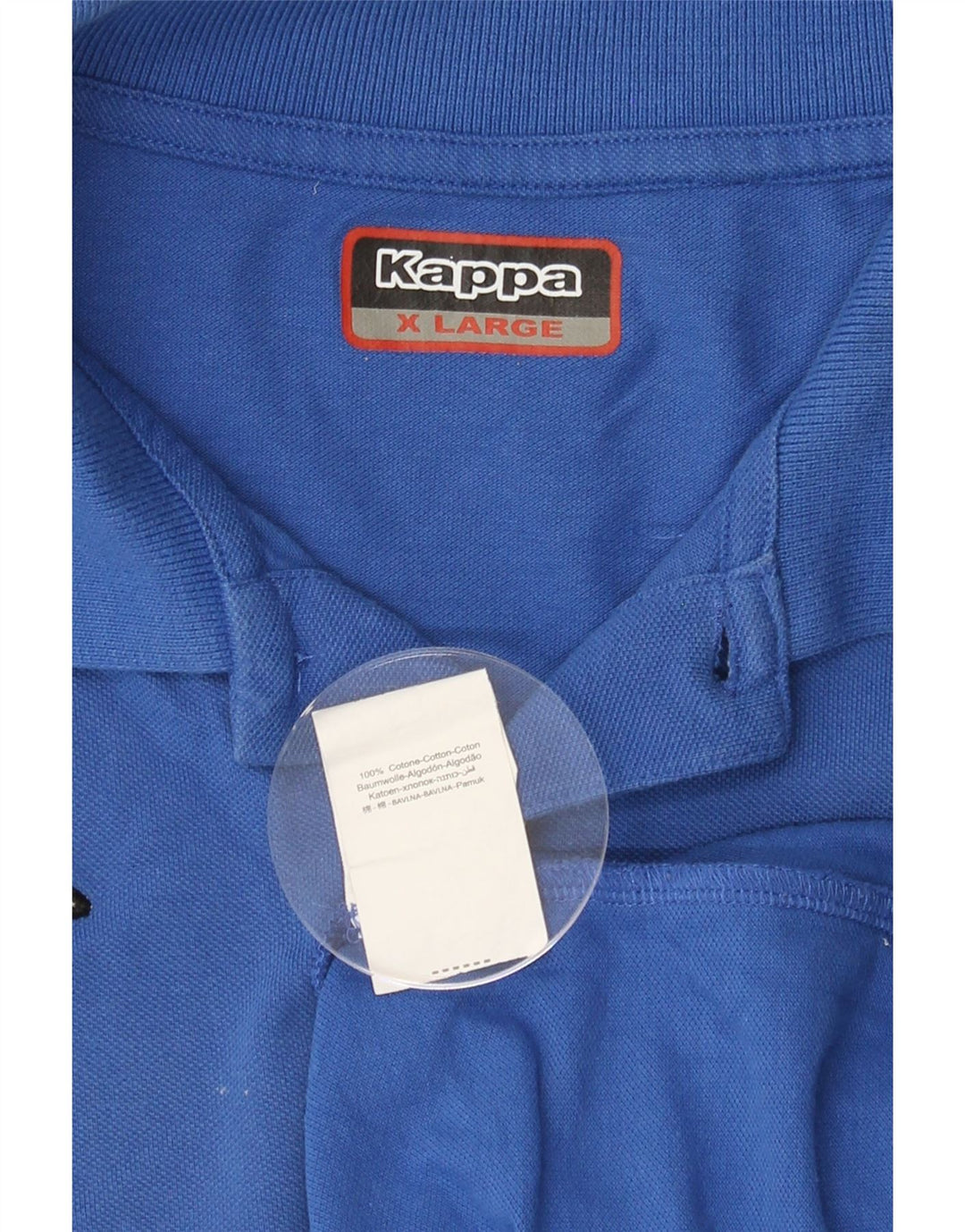 KAPPA Mens Polo Shirt XL Blue Cotton Vintage Kappa and Second-Hand Kappa from Messina Hembry 