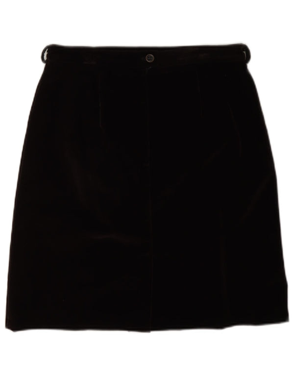 Prisma Womens Velvet A-Line Rock UK 10 Small W26 Schwarz Acryl