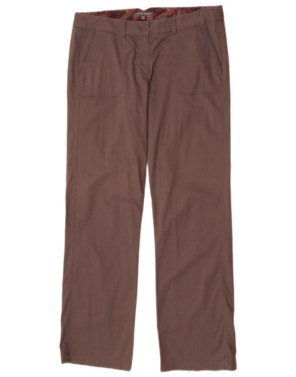 Laura Ashley Gerade Chino-Hose für Damen, UK 14, Größe L, W34, L34, Braun