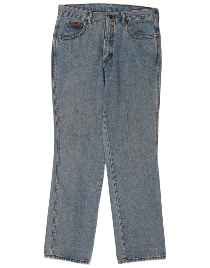 Wrangler Herren Texas Straight Jeans W34 L32 Blaue Baumwolle