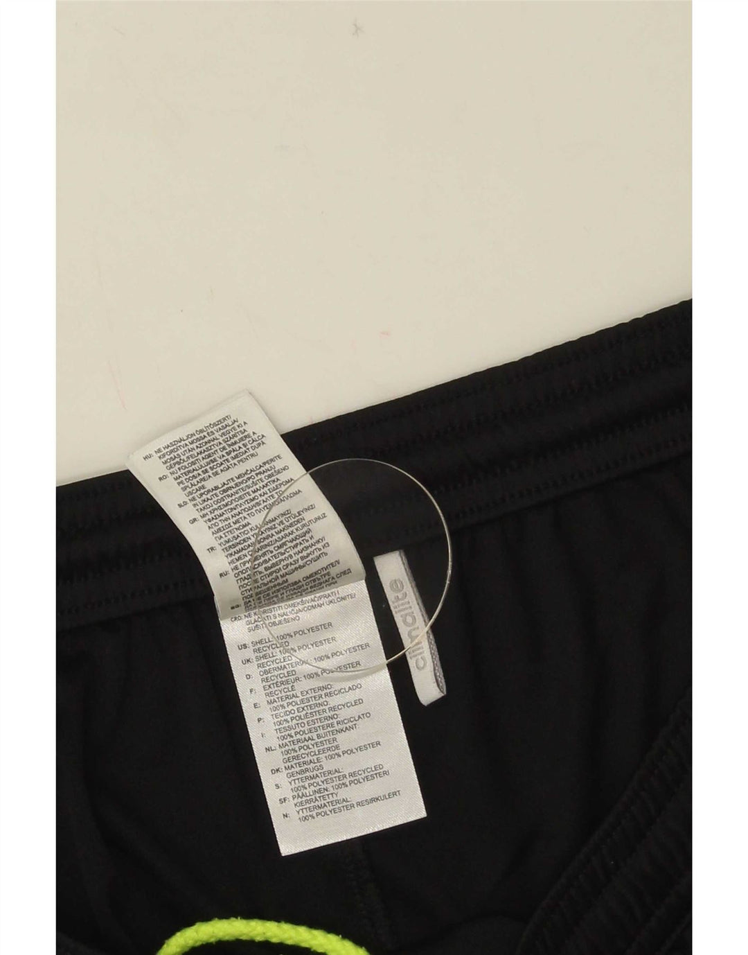 Adidas Herren Climalite Sportshorts, groß, schwarzes Farbblock-Polyester