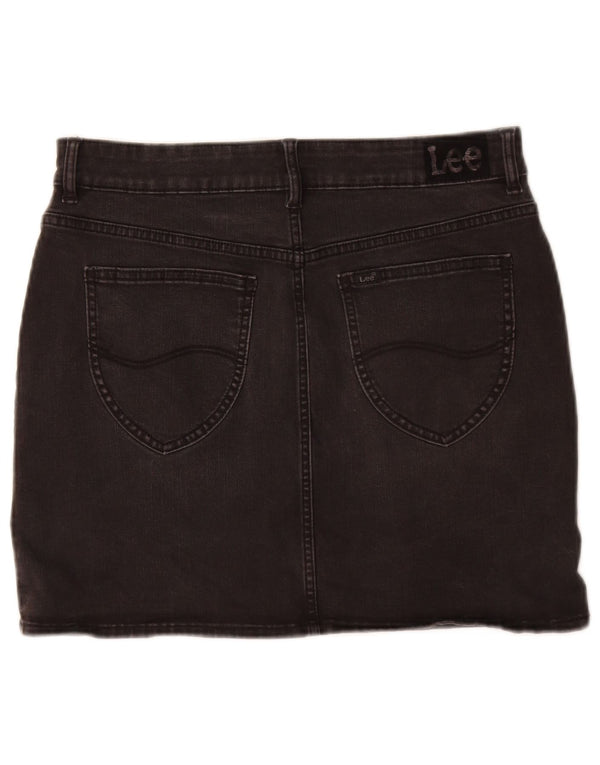 Lee Mädchen-Jeansrock, 13–14 Jahre, W30, schwarze Baumwolle