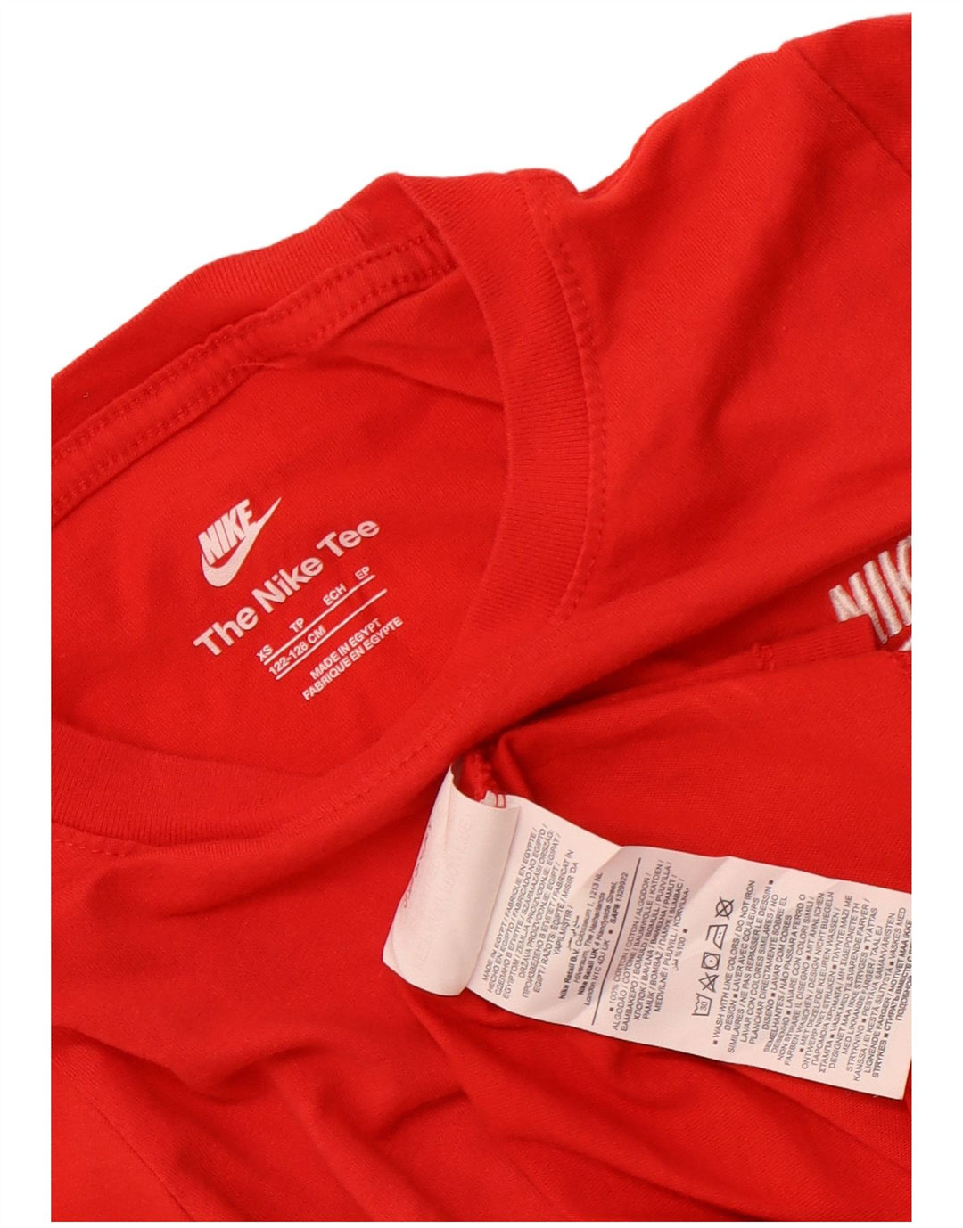 Nike T-Shirt für Jungen, 7–8 Jahre, XS, rote Baumwolle