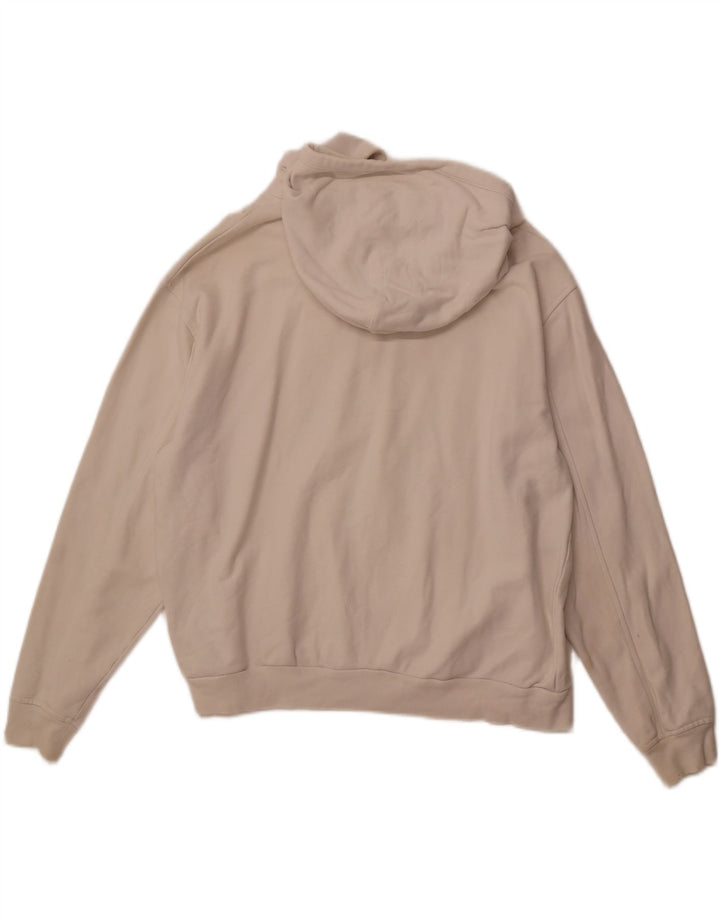 LEVI'S Damen-Pullover mit übergroßem grafischem Kapuzenpullover, Gr. 14, Mittel, gebrochenes Weiß