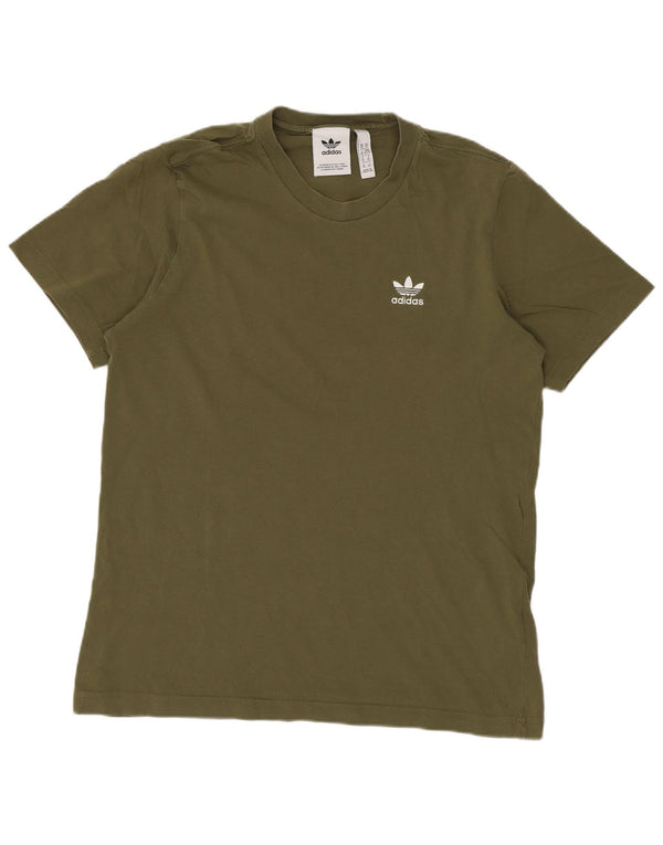 Adidas Herren Regular Graphic T-Shirt Top XS Khaki Baumwolle