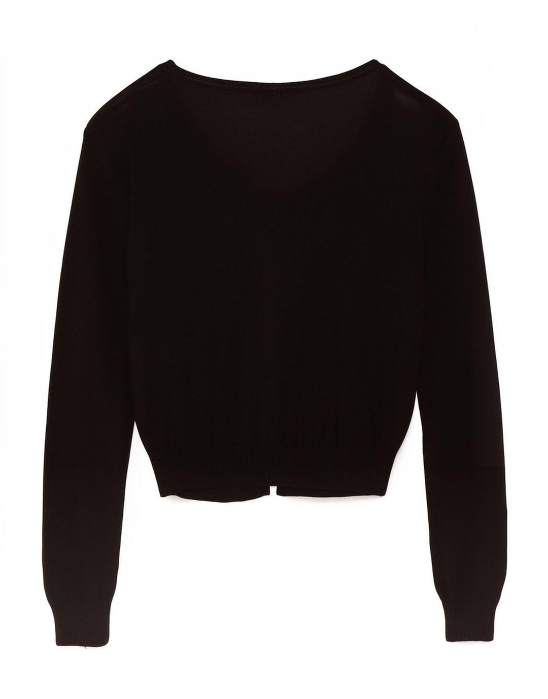 Max & Co. Damen Crop Cardigan Top UK 12 Medium Schwarz