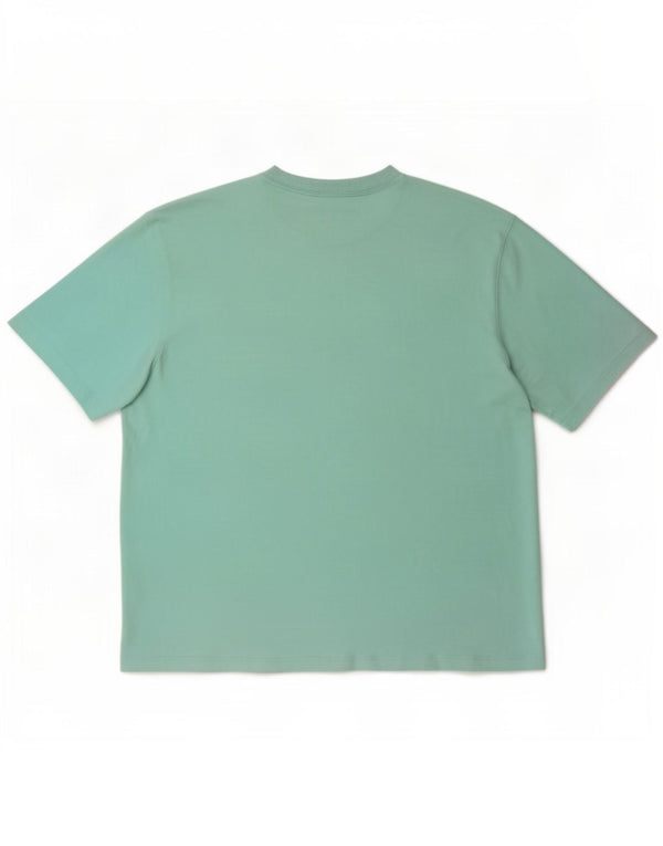 Adidas Damen Übergroßes T-Shirt Top UK 12/14 Mitteltürkis Baumwolle