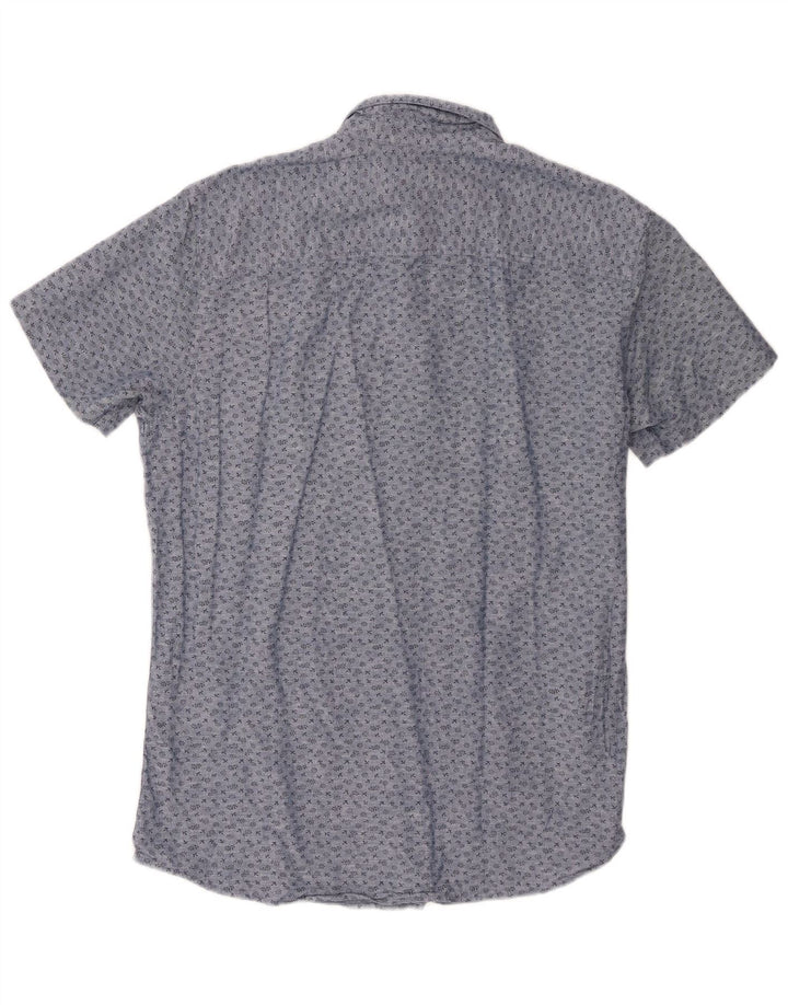 Jack & Jones Herren-Slim-Fit-Hemd, groß, aus blauer Baumwolle