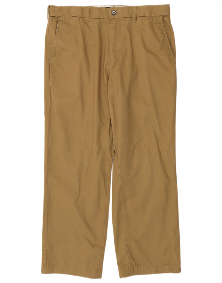 MARKS & SPENCER Herren gerade Chinohose W34 L28 Beige Baumwolle
