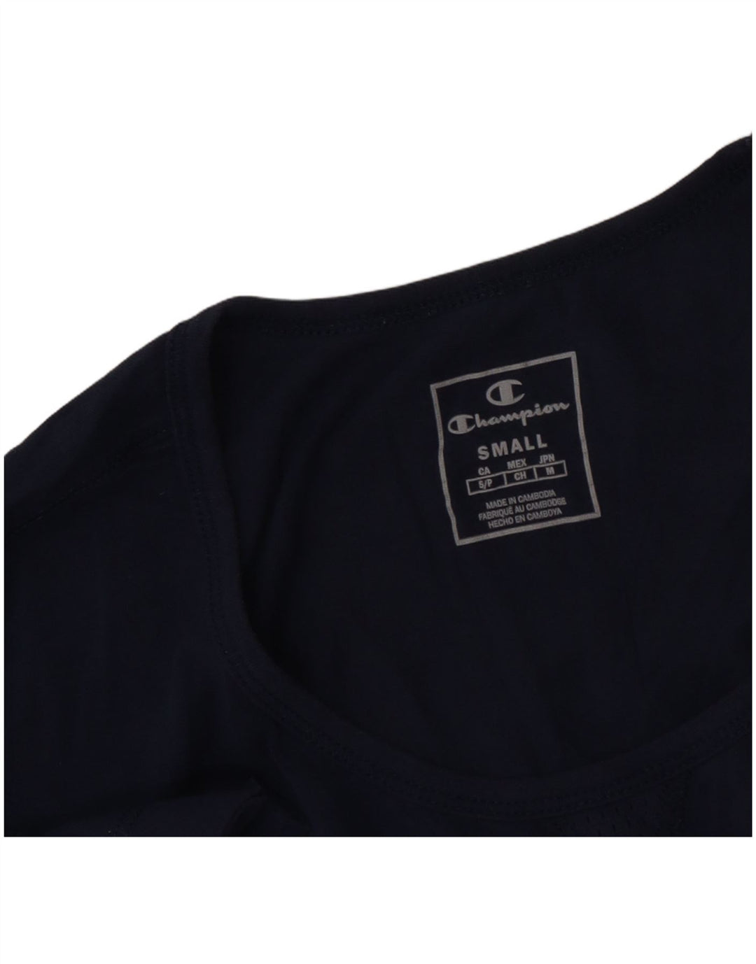 Champion Damen-T-Shirt mit Grafik, Größe S, Marineblau