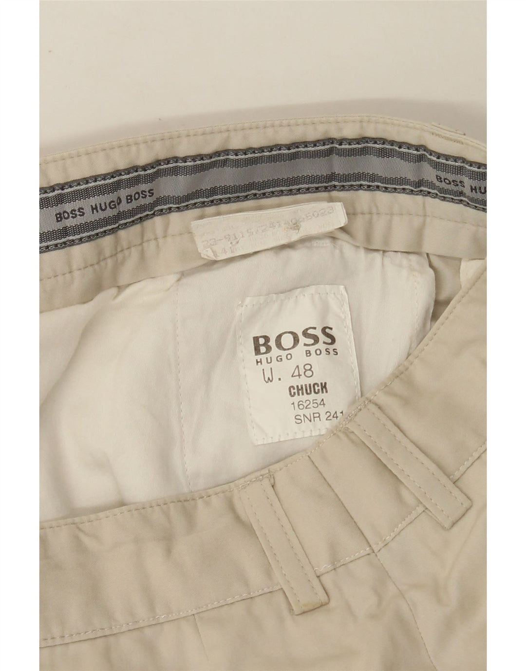 HUGO BOSS Herren Chuck Straight Anzughose IT 48 Medium W30 L31 Beige