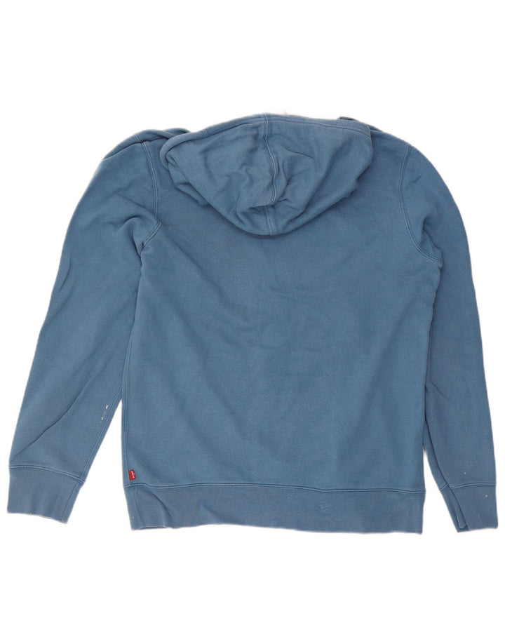 Levi's Herren-Pullover mit grafischem Kapuzenpullover, groß, aus blauer Baumwolle