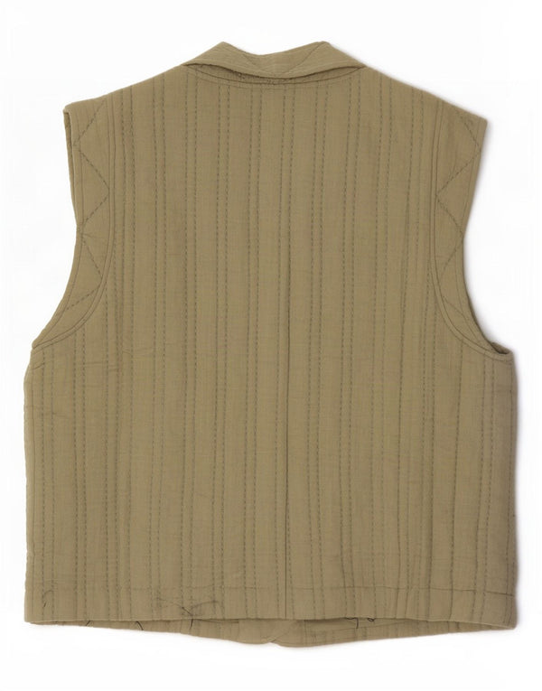 MINT VELVET Damenweste UK 14 Medium Khaki Baumwolle