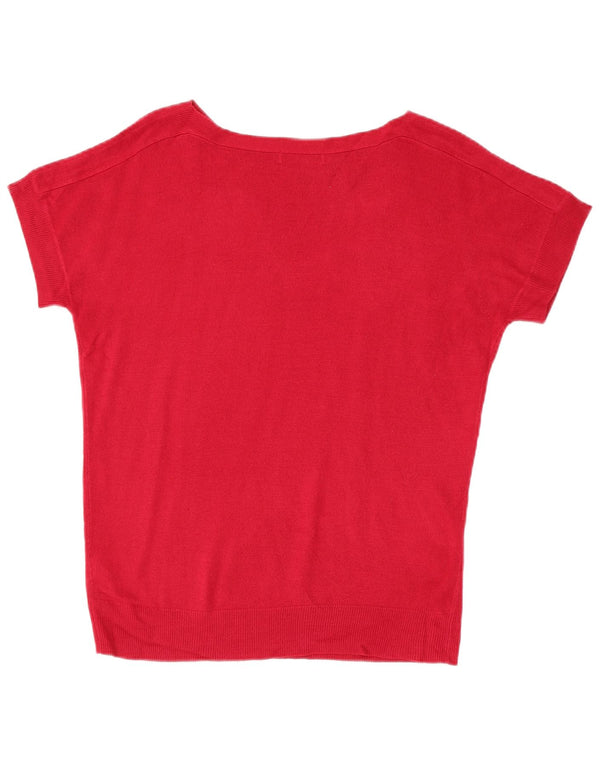 Marks & Spencer Damen-Pullover mit U-Boot-Ausschnitt, Gr. 12, Mittelrot