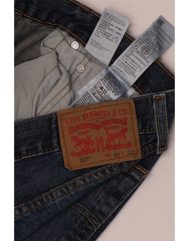 Levi's Herren 527 Bootcut Jeans W30 L29 Blaue Baumwolle