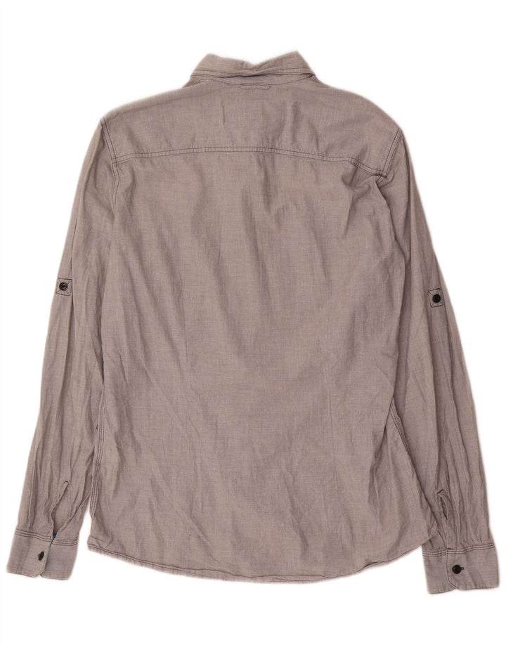 O'Neill Herren Slim-Fit-Hemd, Größe L, Grau, Baumwolle