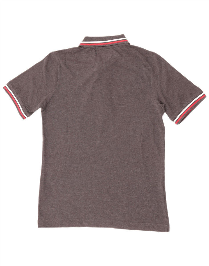 Kappa Herren-Poloshirt, kleine graue Baumwolle