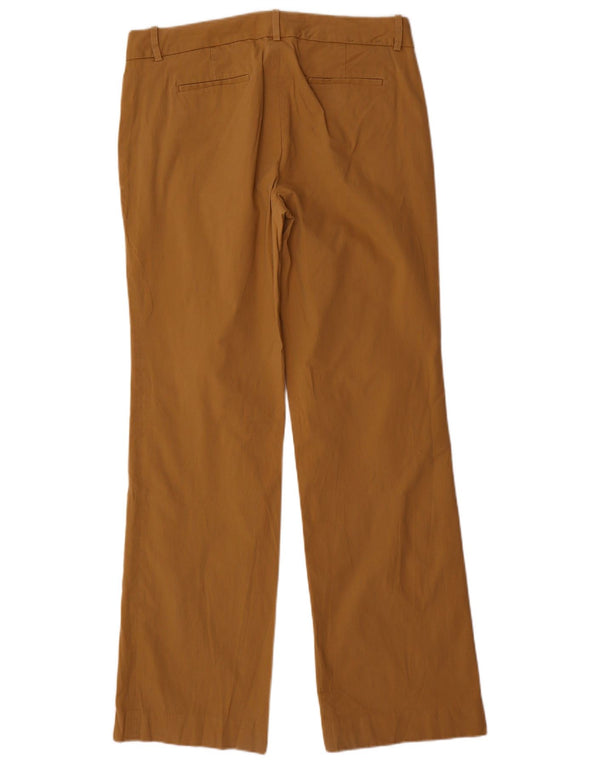 J. Crew Damen City Fit Straight Chino Hose US 10 Large W32 L32 Braun
