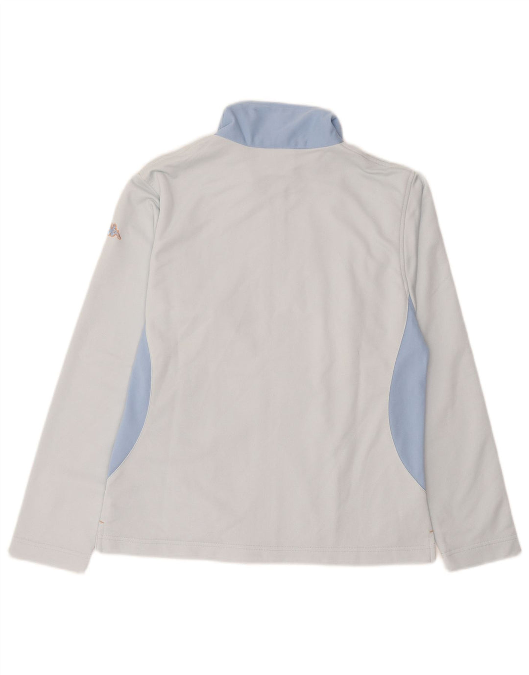 KAPPA Damen-Trainingsanzug-Top-Jacke, UK 16, Größe L, blau, Colourblock-Polyester