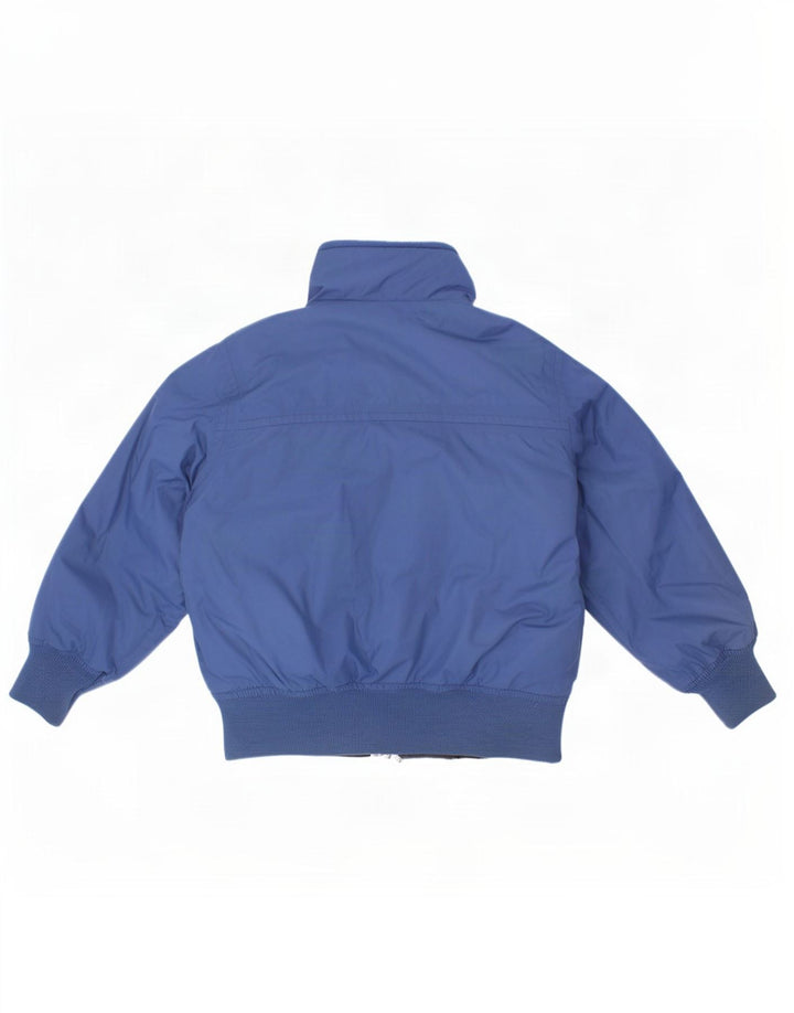 K-Way Wendbare wattierte Jacke für Jungen, 2–3 Jahre, blaues Polyamid