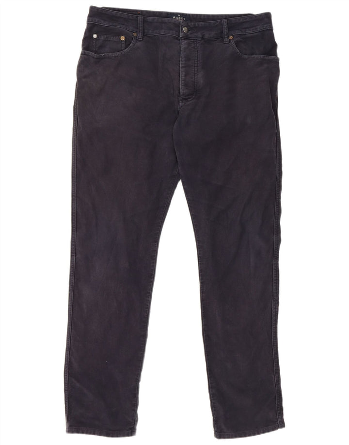 Hackett Damen Slim Freizeithose W36 L31 Marineblaue Baumwolle