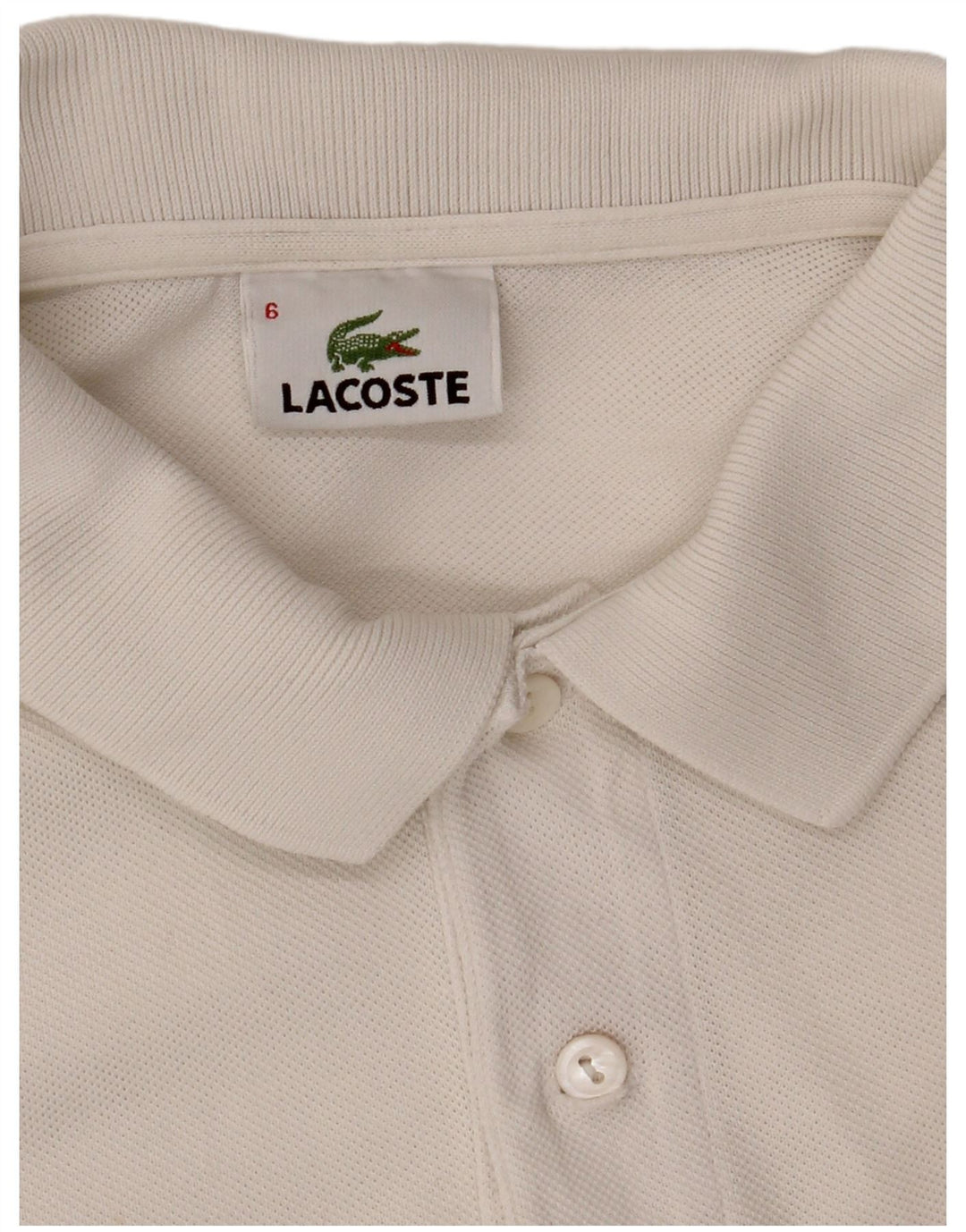 Lacoste Herren Poloshirt Größe 6 XL Weiß