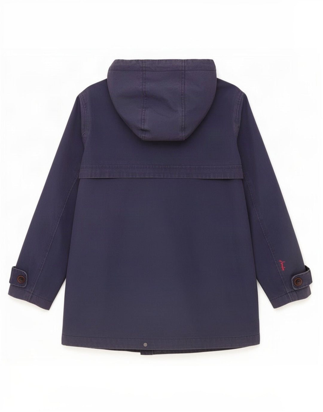 Joules Damen-Regenjacke mit Kapuze, UK 12, mittelmarineblau, Baumwolle