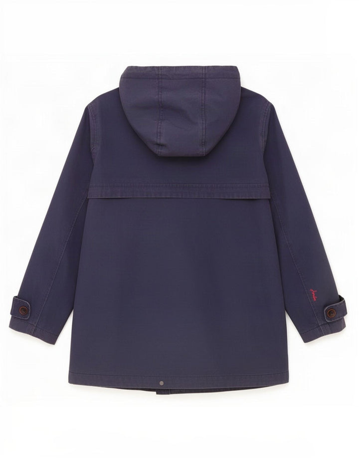Joules Damen-Regenjacke mit Kapuze, UK 12, mittelmarineblau, Baumwolle