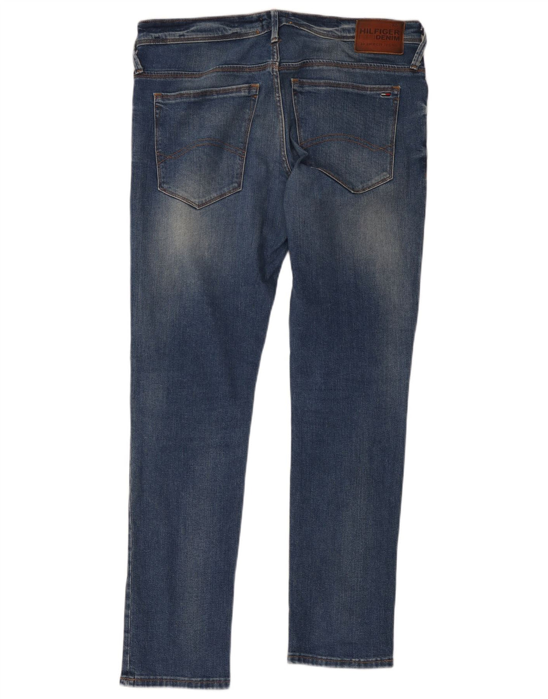 Tommy Hilfiger Herren Slim Jeans W34 L32 Blaue Baumwolle
