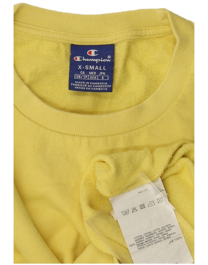 Champion Herren Sweatshirt Pullover XS Gelb Baumwolle