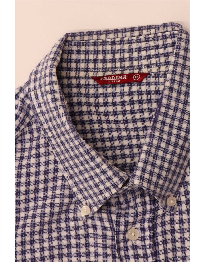 Carrera Herrenhemd XL Blau Gingham