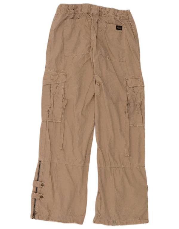 Superdry Damen-Cargohose mit weitem Bein, W28, L32, Beige, Baumwolle