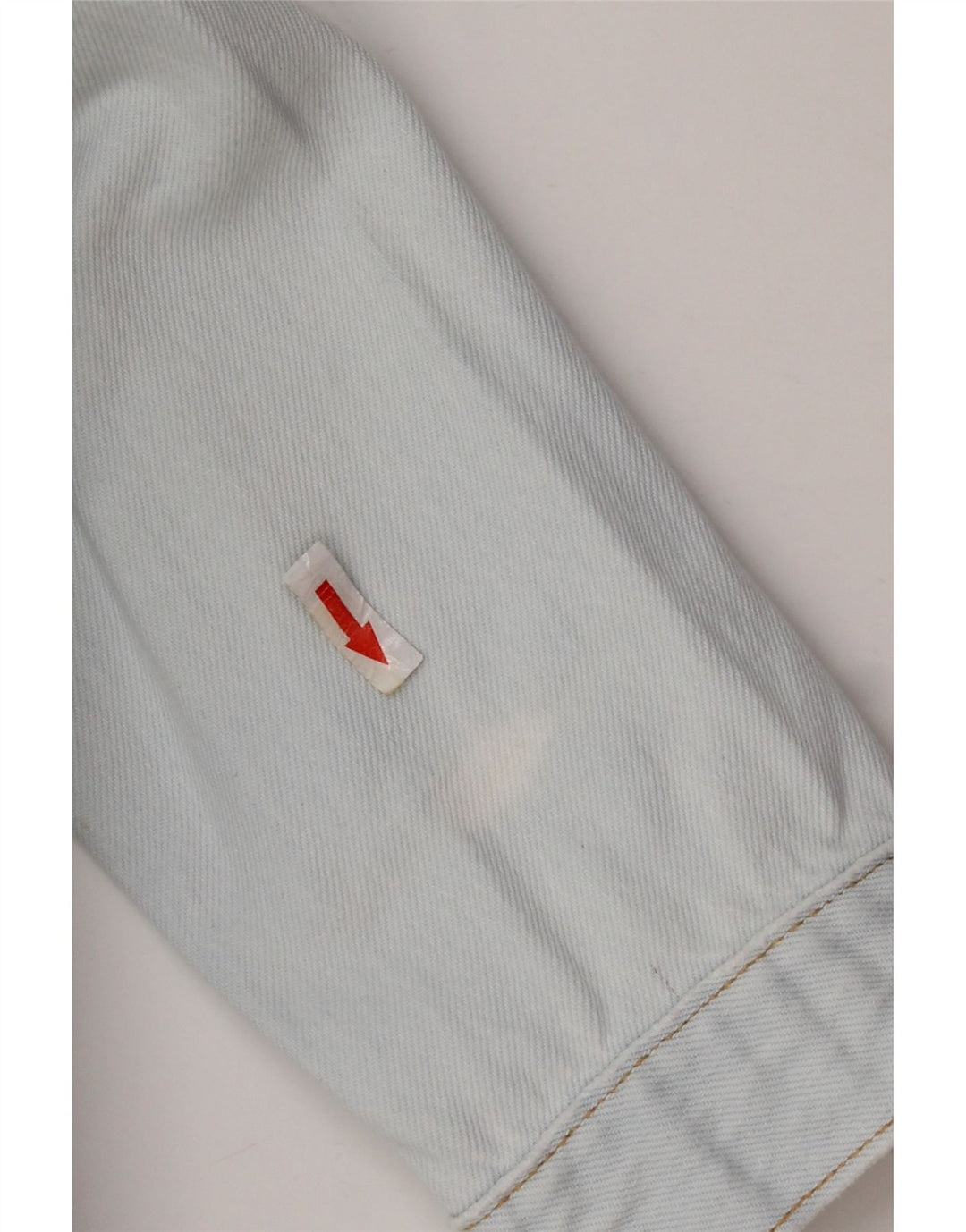 Levi's Damen Crop Denim Jacke UK 12 Mittelblaue Baumwolle