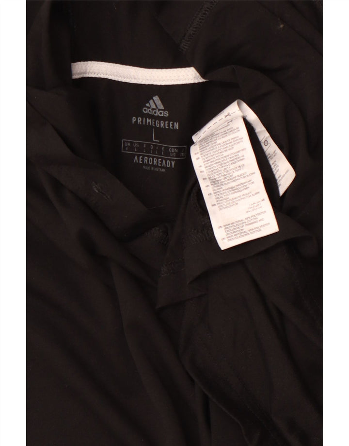 ADIDAS Herren Aeroready Kapuzenoberteil Langarm Großes schwarzes Polyester