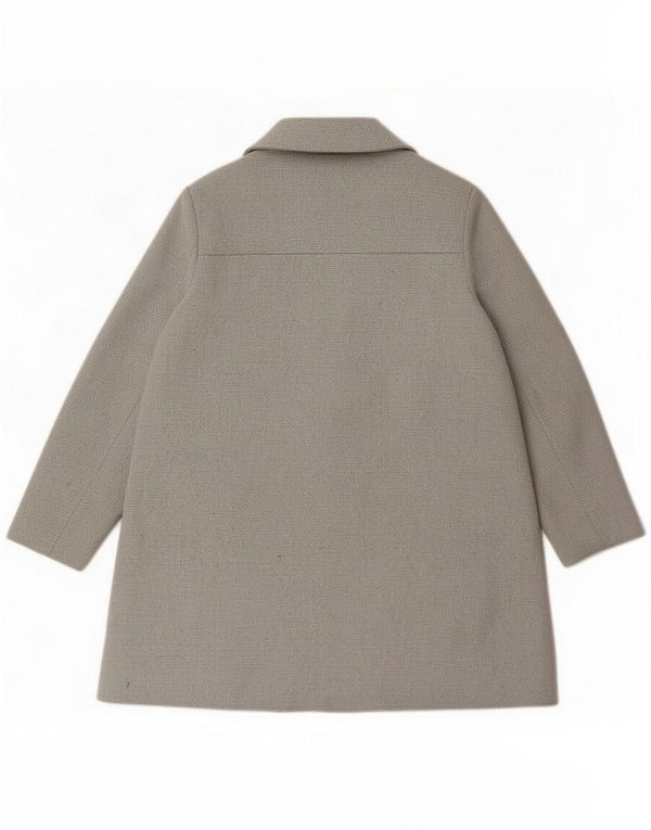 Topshop Damen Übergroßer offener Mantel UK 12 Mittelgraues Acryl