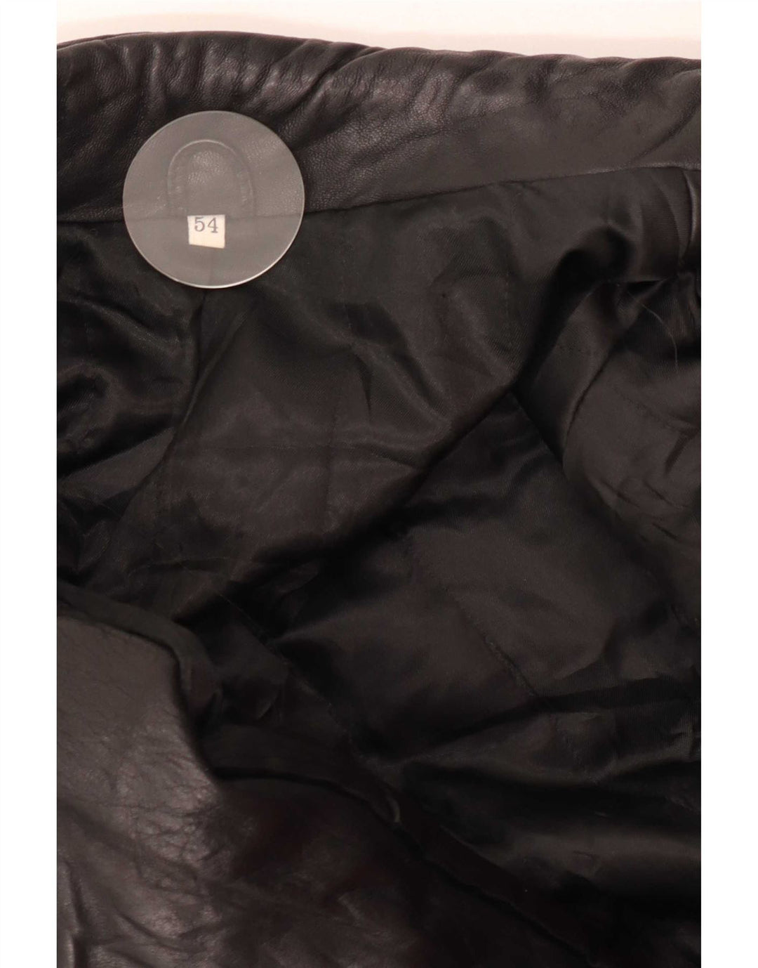 Vintage Herren Lederjacke IT 54 2XL Schwarz