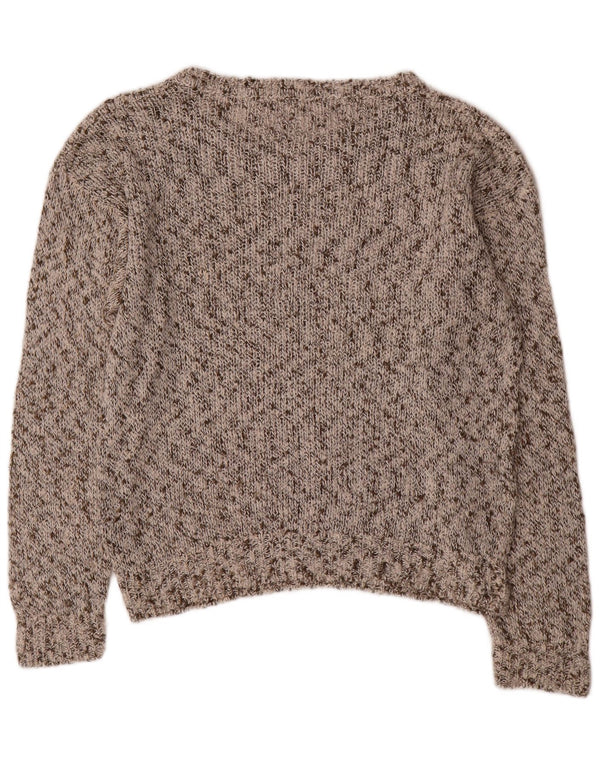 Cerruti 1881 Damen Pullover mit U-Boot-Ausschnitt IT 42 Mittelgrau meliert