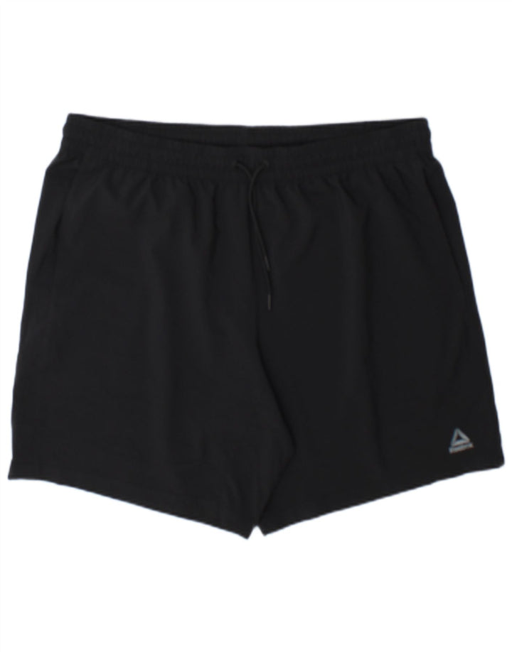 Reebok Herren Sportshorts XL Schwarz Polyester