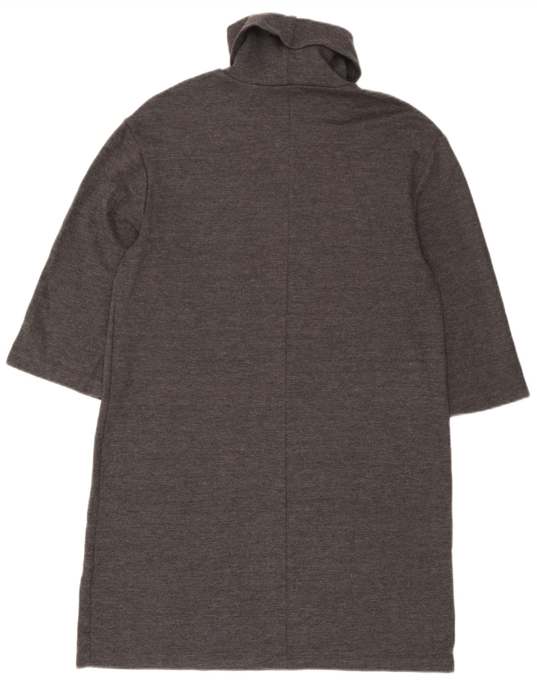 Zara Damen-Pulloverkleid mit 3/4-Ärmeln, übergroß, Gr. 10, Größe S, Grau