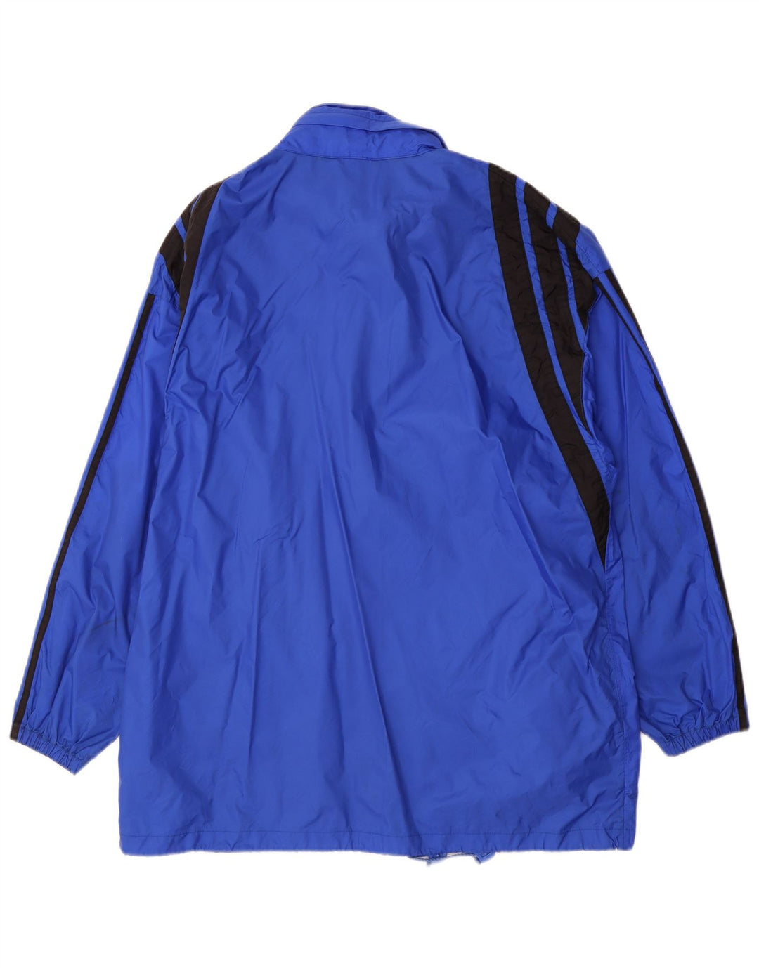 Adidas Herren Regenjacke UK 44/46 Großes blaues Colourblock-Polyamid