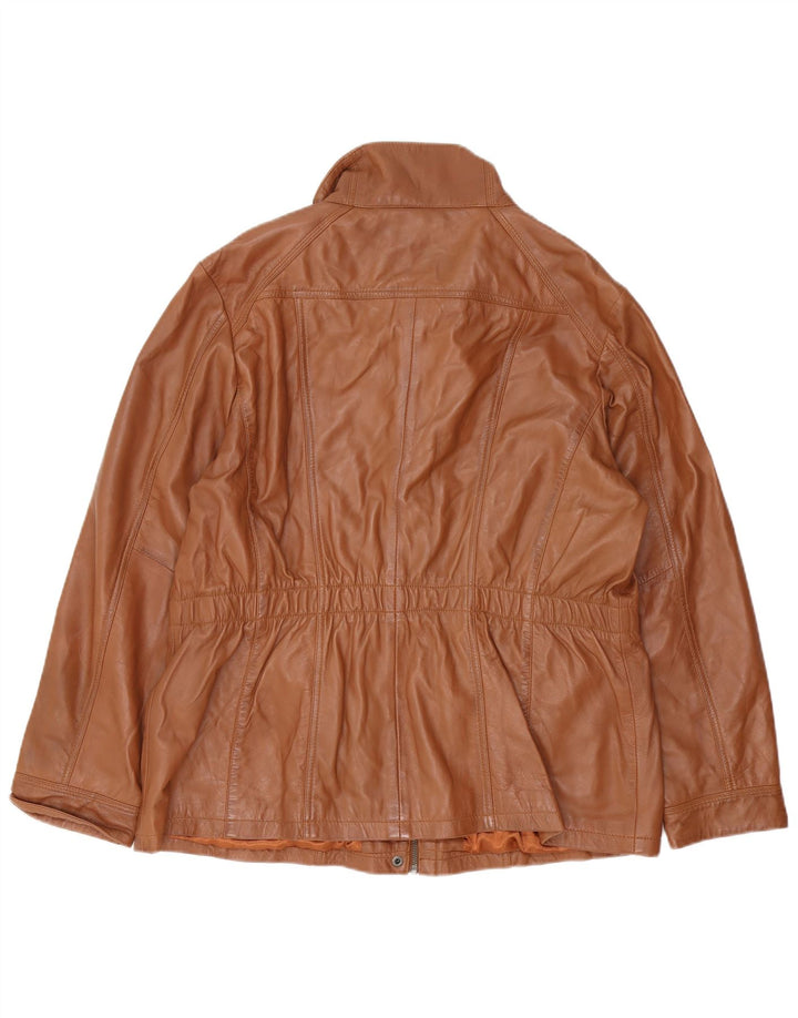 JCC Damen Lederjacke UK 20 2XL Braunes Leder