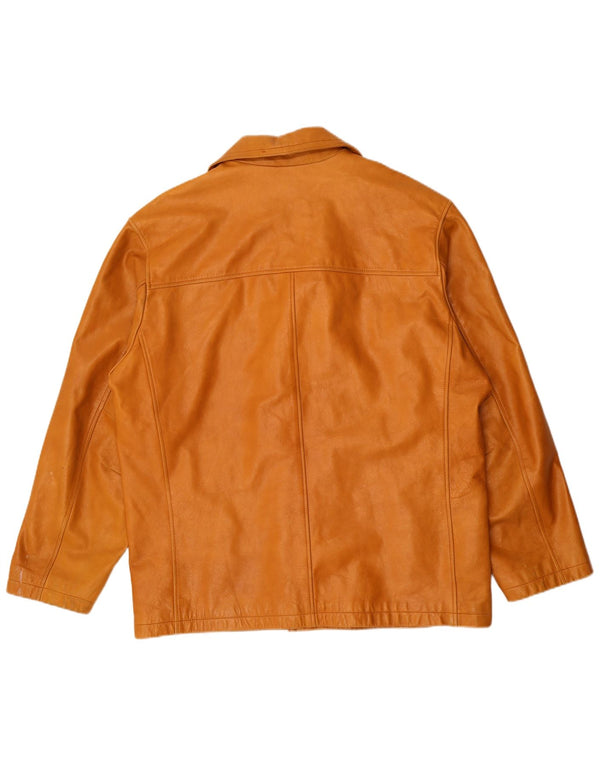 Steve Madden Herren Lederjacke UK 42 XL Beige Leder