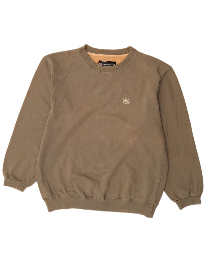 CHAMPION Herren-Sweatshirt-Pullover aus mittelbrauner Baumwolle