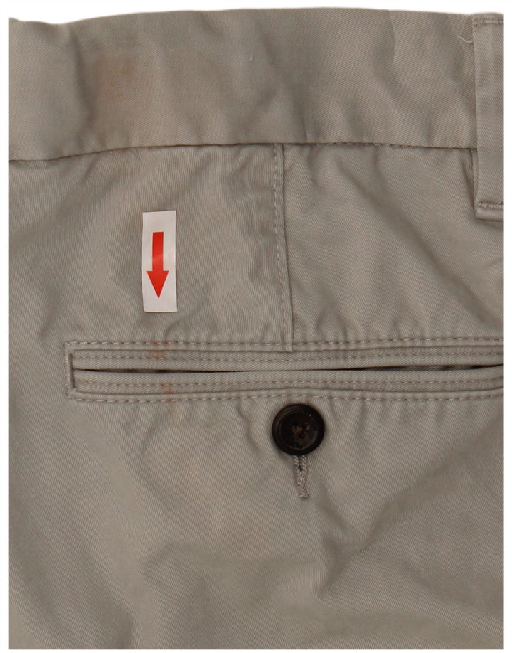Marks & Spencer Herren Chinoshorts W34 Large Grau Baumwolle