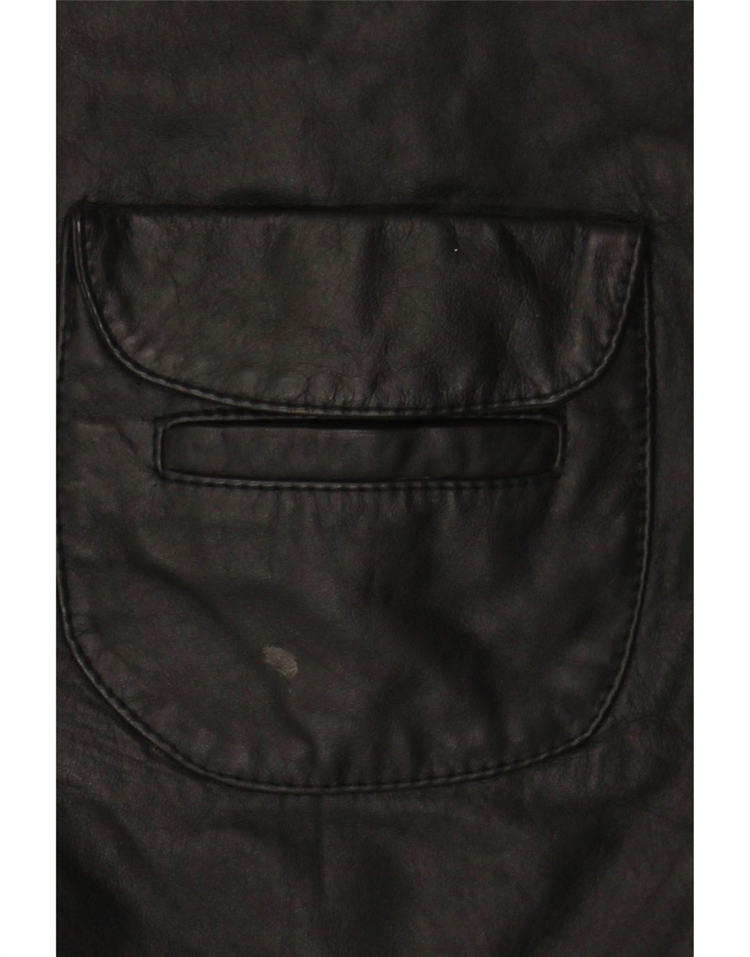 Vintage Damen Lederweste UK 14 Medium Schwarz