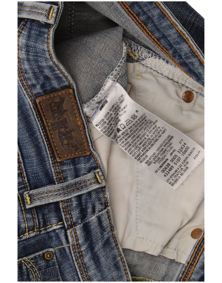Levi's Damen-Jeansshorts, W32, groß, blaue Baumwolle