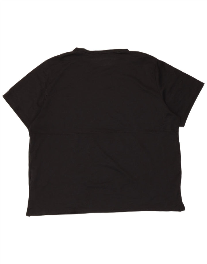 Nike Herren Dri Fit T-Shirt Top 2XL Schwarz Polyester