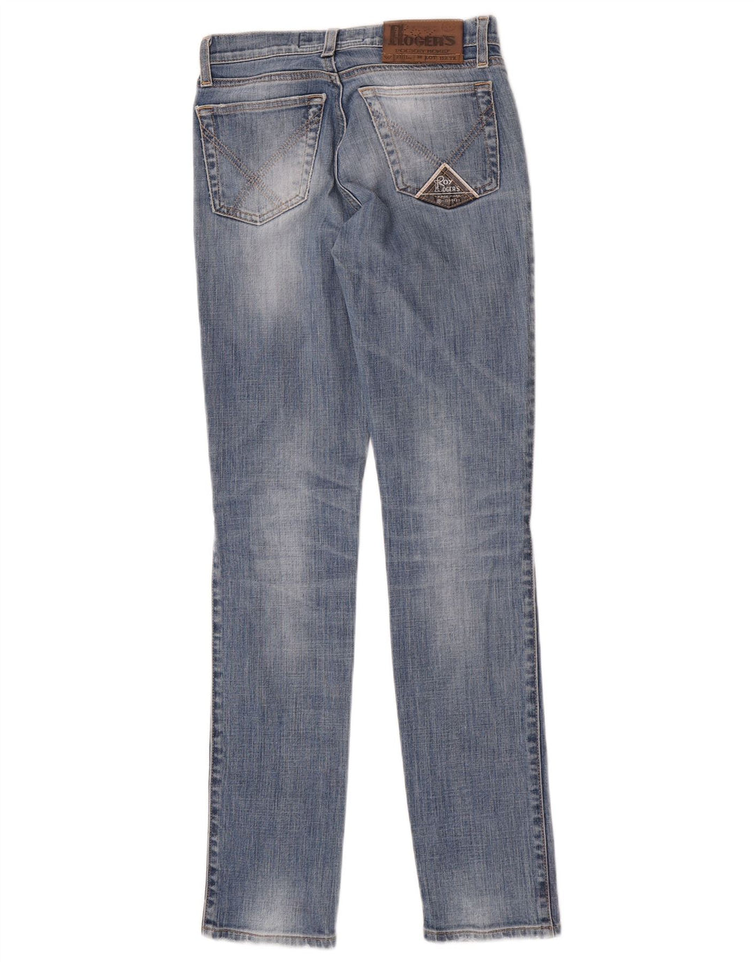 Roy Rogers Damen Slim Jeans IT 41 Small W27 L32 Blaue Baumwolle