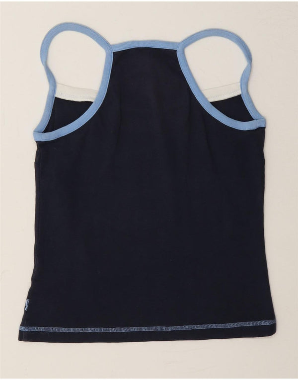 Fila Damen Cami Top UK 12 Medium Marineblau Baumwolle