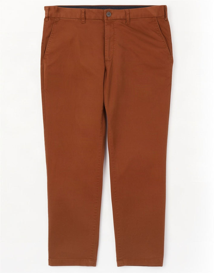 Marks & Spencer Herren-Chinohose mit gerader Passform und normaler Passform, W40 L29, Braun